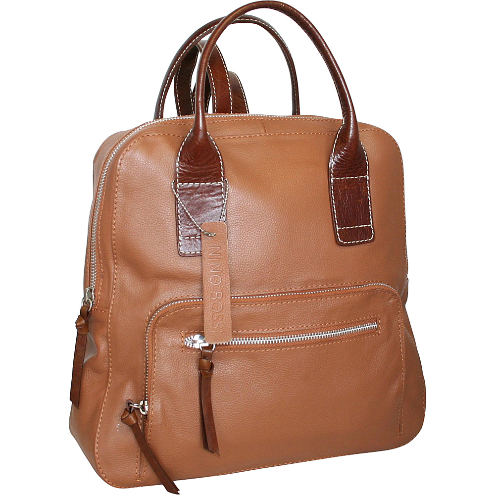 Nino Bossi Eleanor Rigby Backpack Handbag Cognac Nino Bossi Leather Handbags