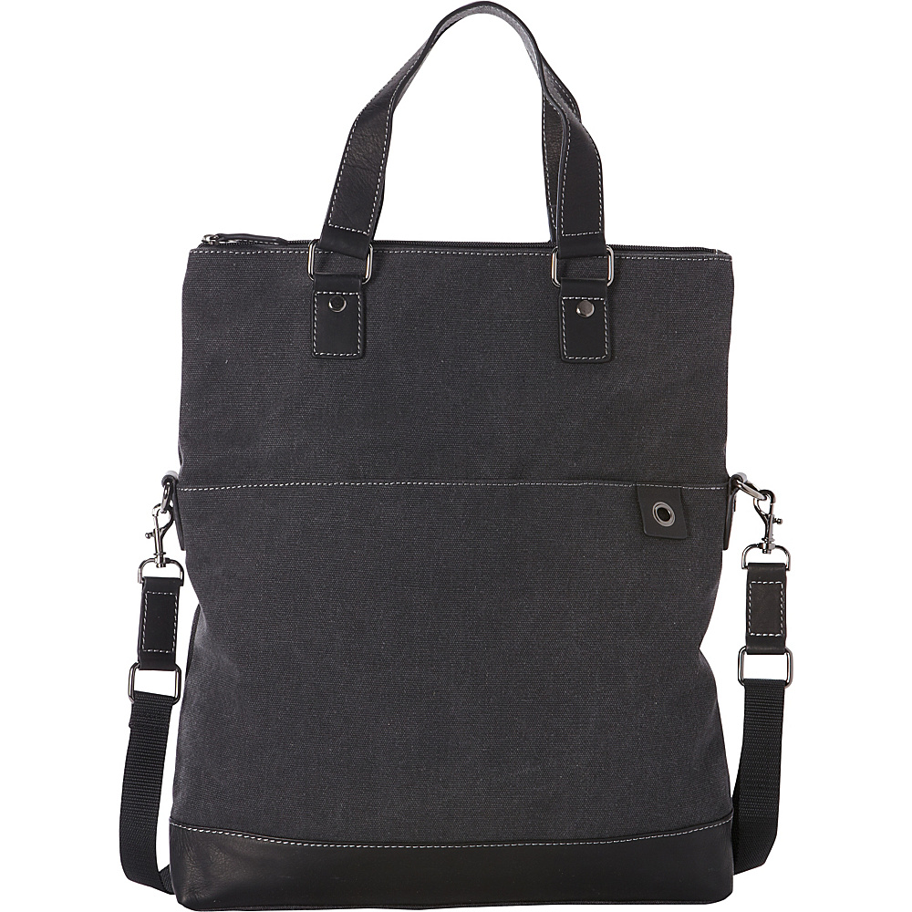 Goodhope Bags The Noble Fold Over Tote Dark Grey Goodhope Bags Fabric Handbags