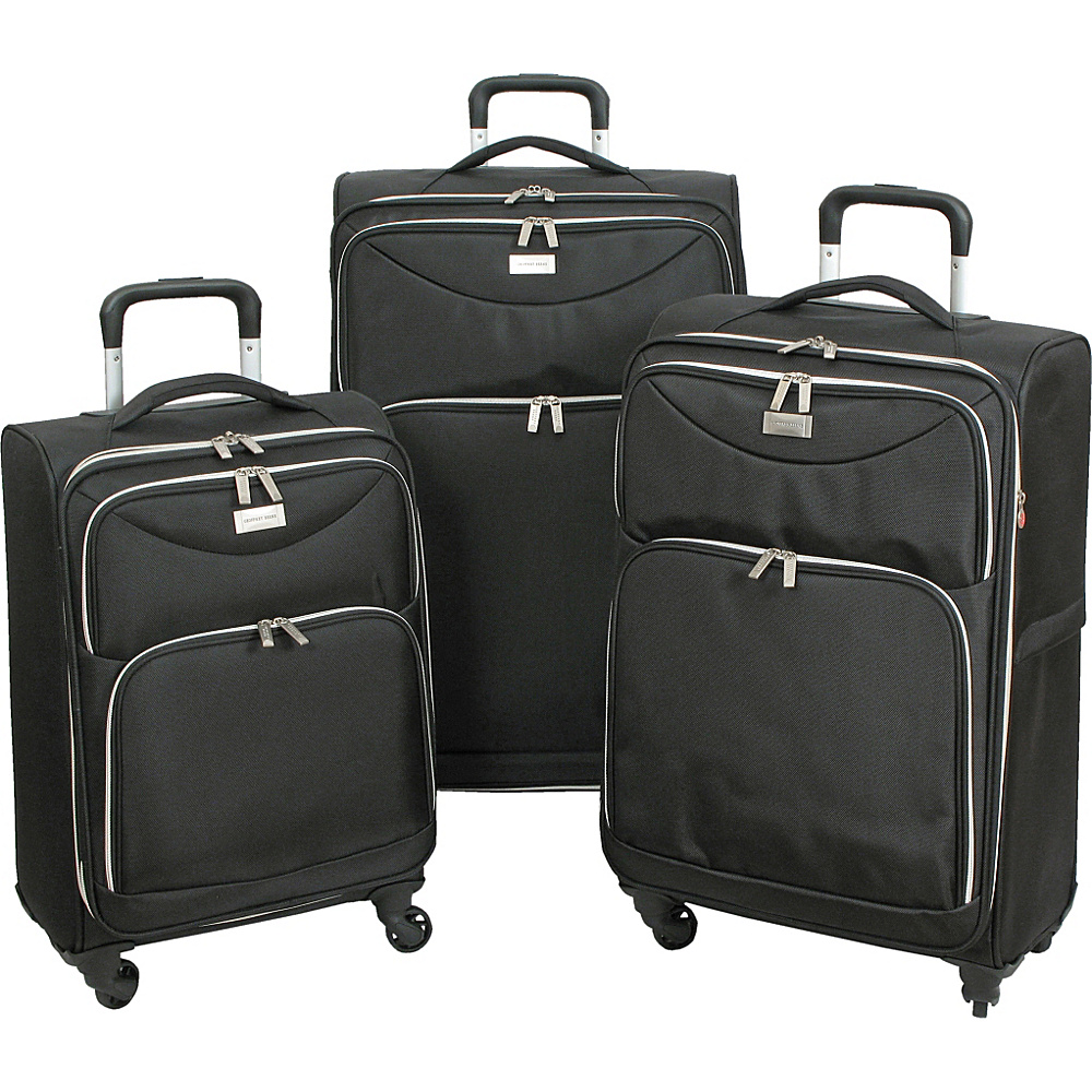 Geoffrey Beene Luggage Ultra Lightweight Midnight Collection Black Geoffrey Beene Luggage Luggage Sets