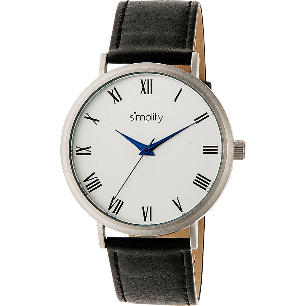 Simplify 2900 Unisex Watch Black Silver Simplify Watches