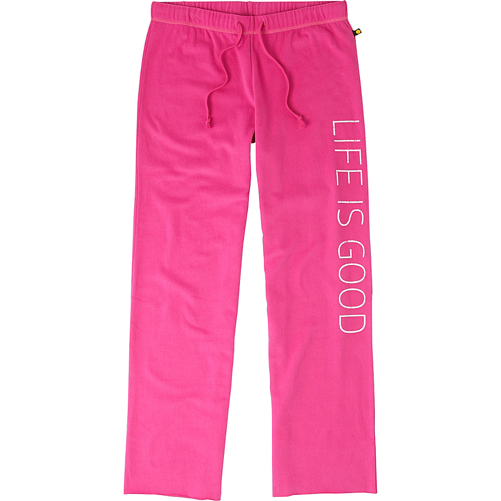 Life is good Women s Fleece Lounge Pant XL Bold Pink Life is good Women s Apparel