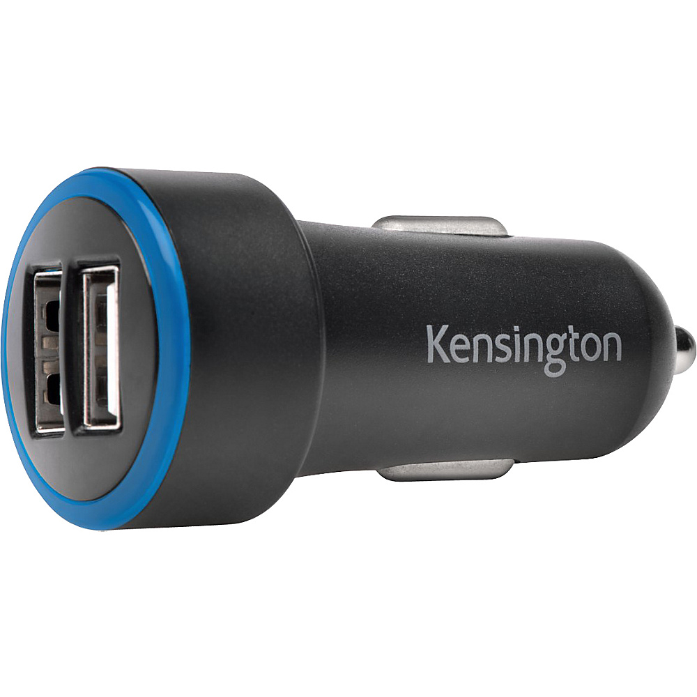 Kensington PowerBolt 5.2Amp Dual USB Tablet Smartphone Car Charger Black Kensington Portable Batteries Chargers