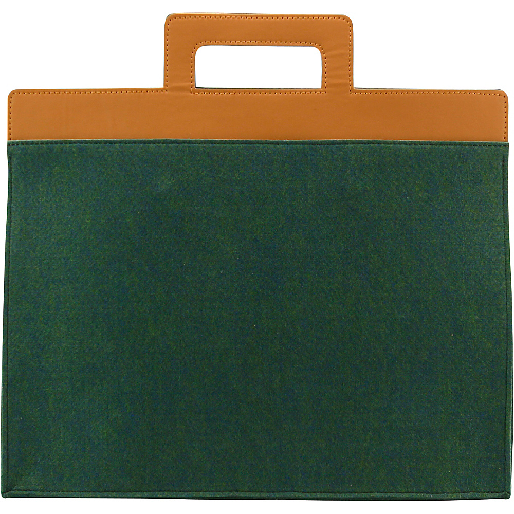 Mad Rabbit Kicking Tiger Henry Briefcase Midnight Green Mad Rabbit Kicking Tiger Non Wheeled Business Cases