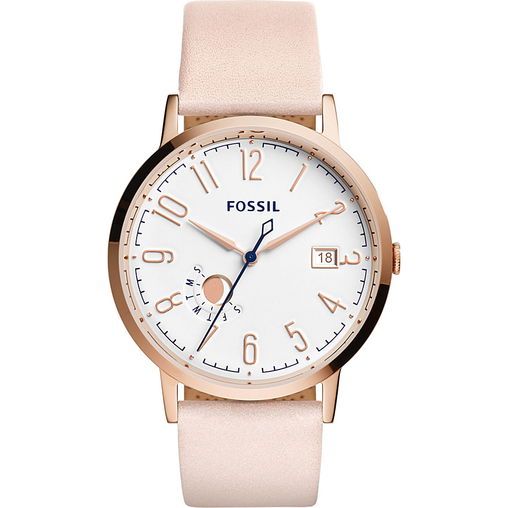 Fossil Vintage Muse Leather Watch Beige Fossil Watches