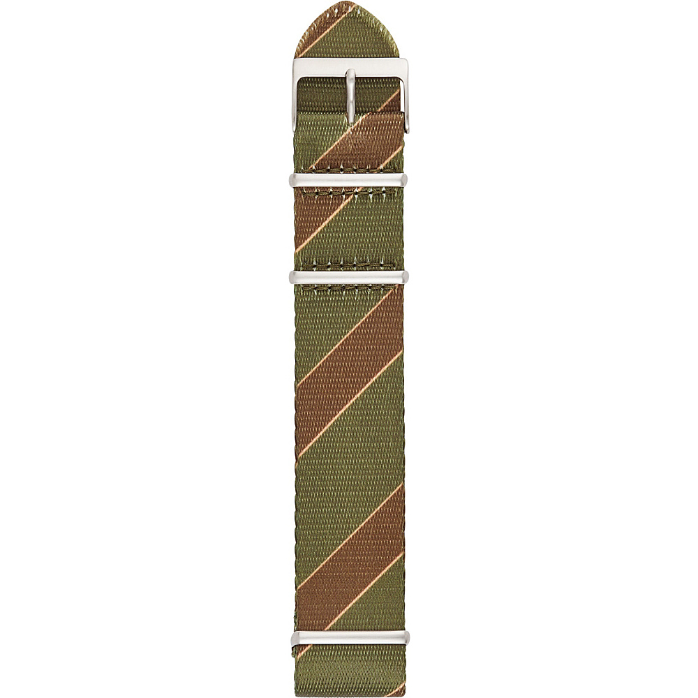 Fossil 22mm Polyester Watch Strap Green Fossil Watches