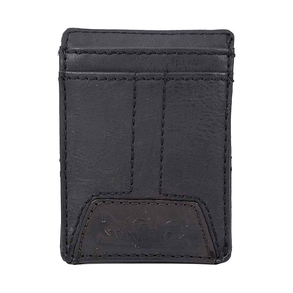 Levi s Wide Magnetic Front Pocket Wallet BLACK Levi s Men s Wallets
