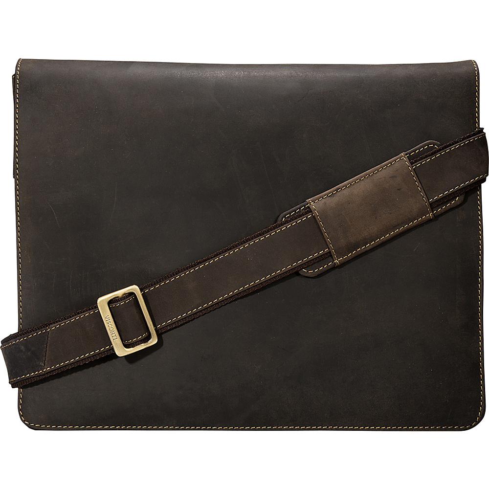 Visconti Leather Distressed Messenger Bag Harvard Collection Oil Brown Visconti Messenger Bags