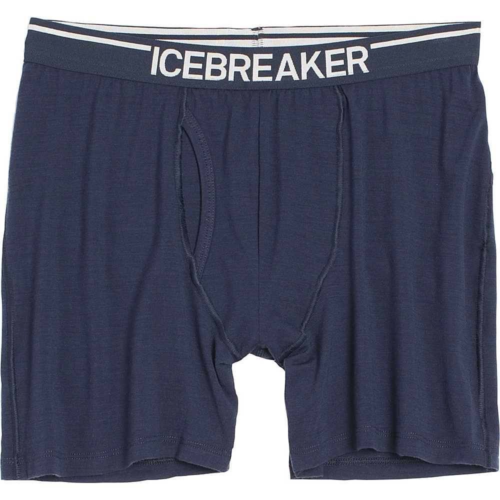 Icebreaker Men s Anatomica Boxers with Fly XL Black Icebreaker Men s Apparel