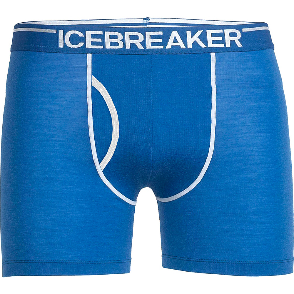 Icebreaker Men s Anatomica Boxers with Fly XL Jet HTHR Icebreaker Men s Apparel