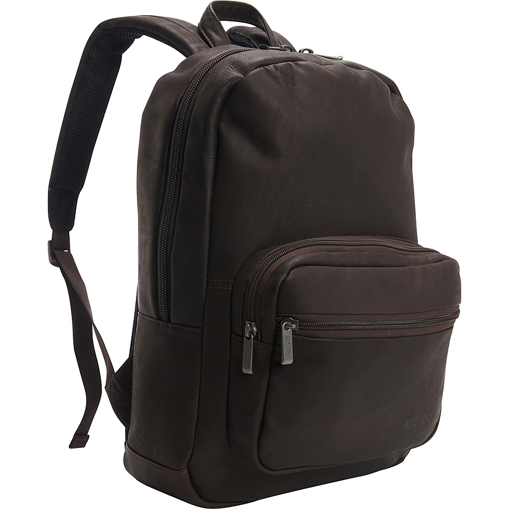 Kenneth Cole Reaction Ahead Of The Pack Leather Backpack Brown Kenneth Cole Reaction Business Laptop Backpacks