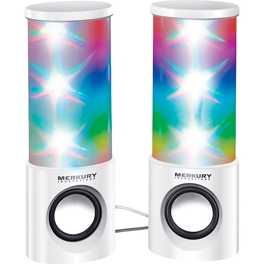 Merkury Innovations Supernova Bluetooth Dancing Dual Led Speaker White Merkury Innovations Electronics