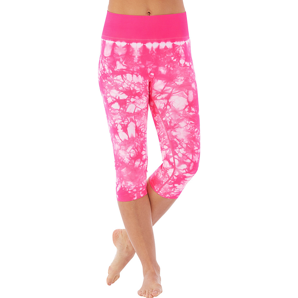 Electric Yoga Tie Dye Capri S Hot Pink Electric Yoga Women s Apparel