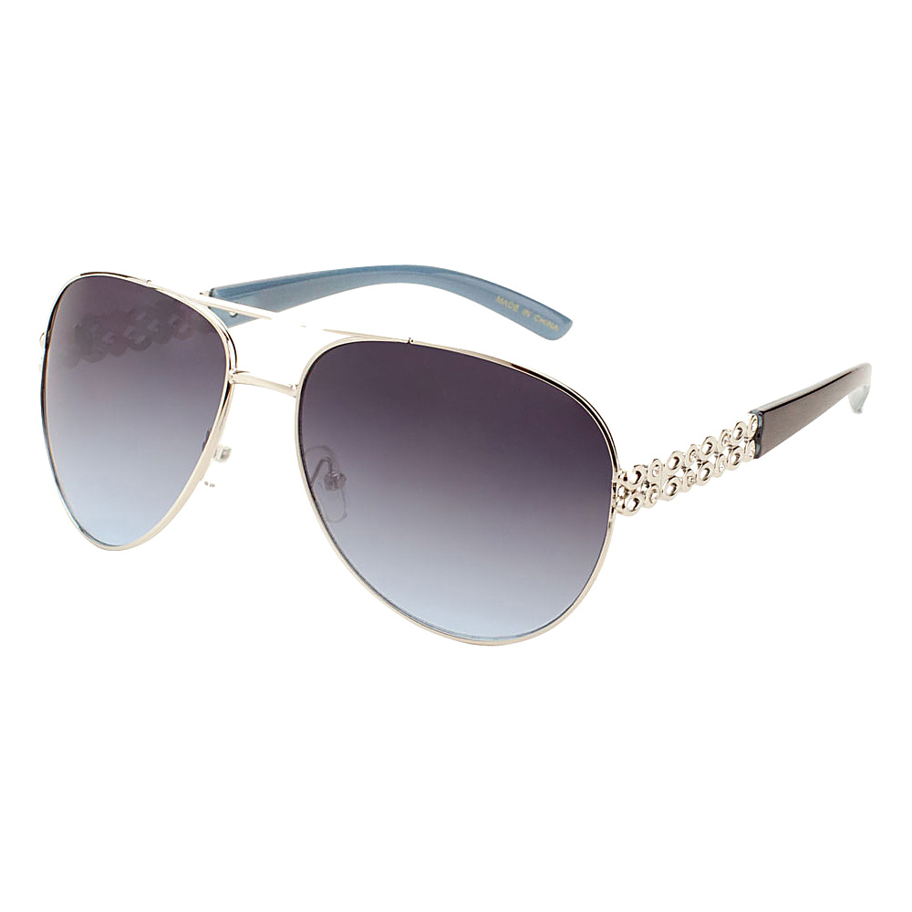 SW Global Eyewear Ciji Double Bridge Aviator Fashion Sunglasses Purple SW Global Sunglasses