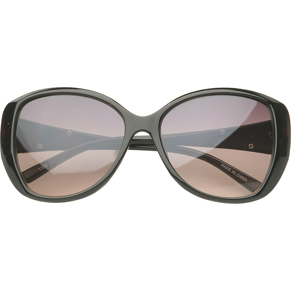 SW Global Eyewear Fayetteville Butterfly Fashion Sunglasses Black Gold SW Global Sunglasses