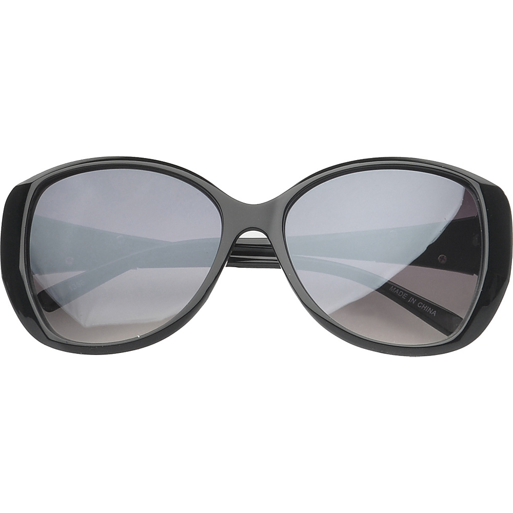 SW Global Eyewear Fayetteville Butterfly Fashion Sunglasses Black Silver SW Global Sunglasses