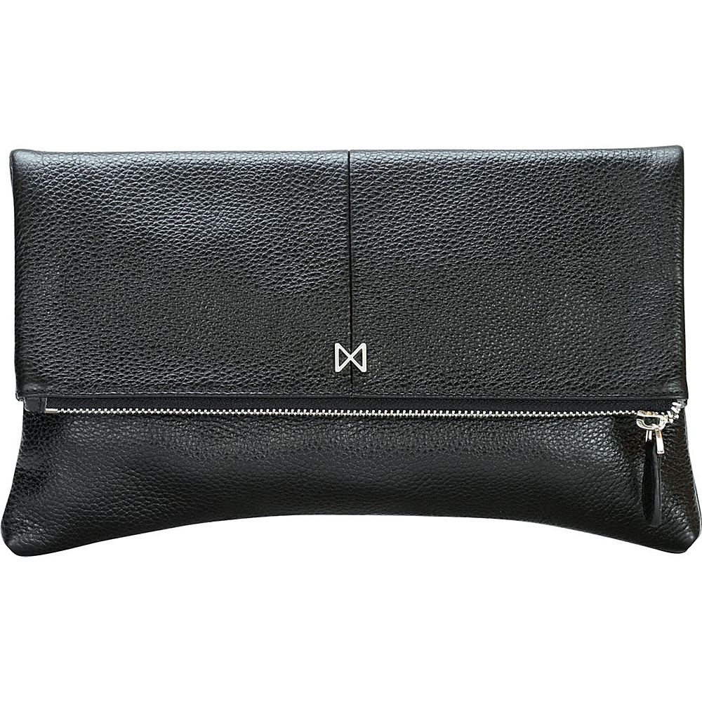 MOFE Esoteric Pebble Leather Clutch Black MOFE Leather Handbags