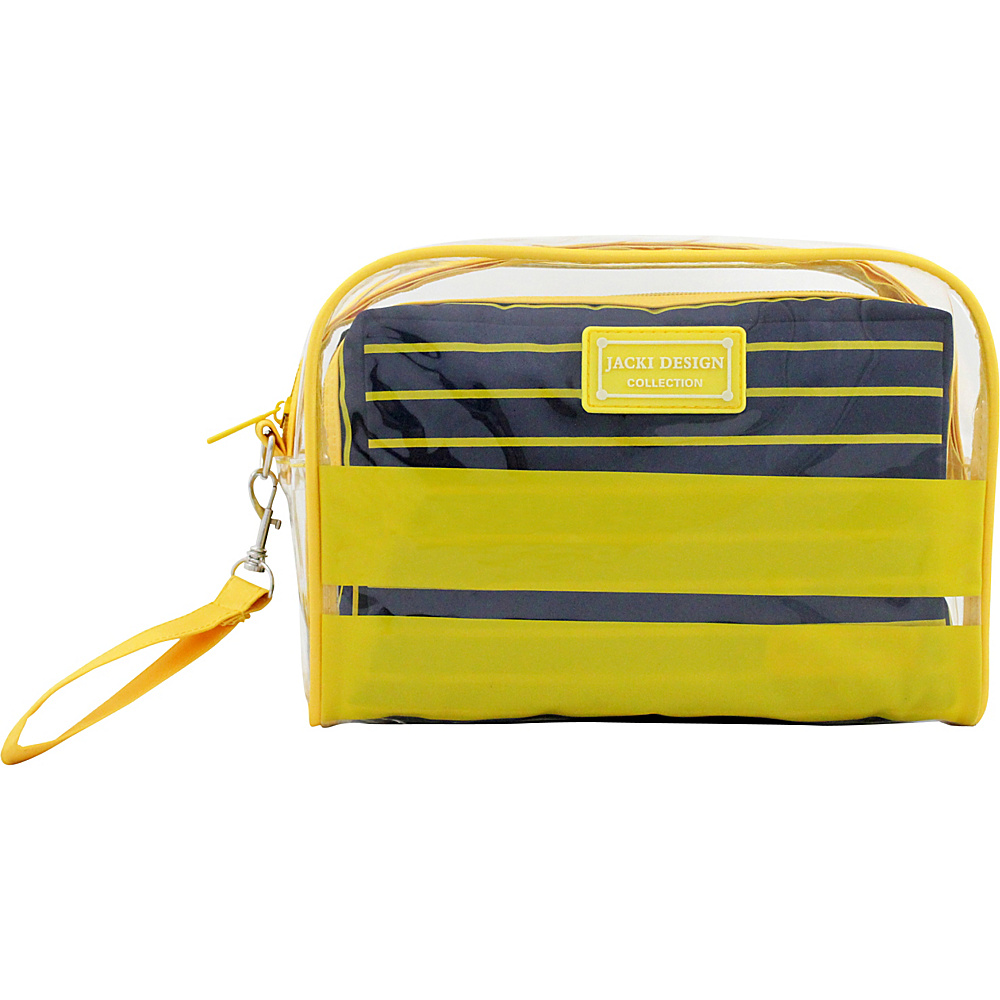 Jacki Design Felicita 2 Piece Cosmetic Bag Set Yellow Jacki Design Women s SLG Other