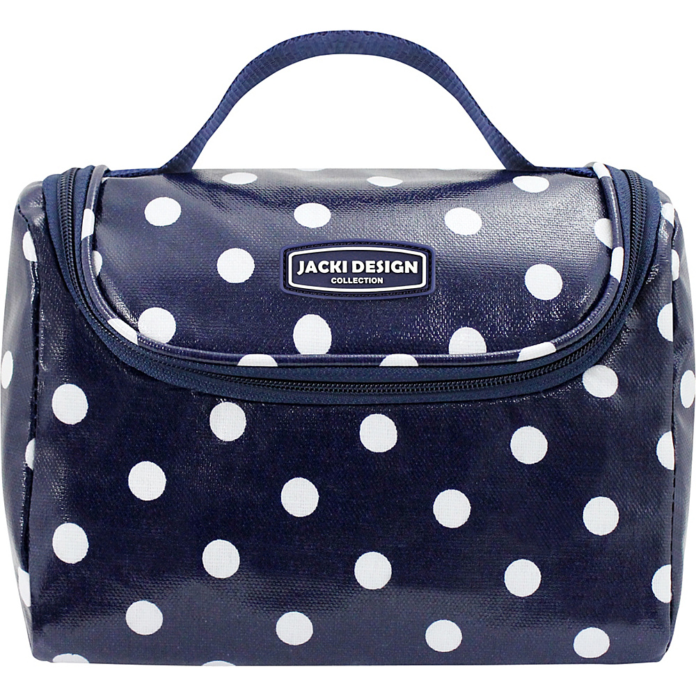 Jacki Design Polka Dot Insulated Lunch Bag M Dark Blue Jacki Design Travel Coolers