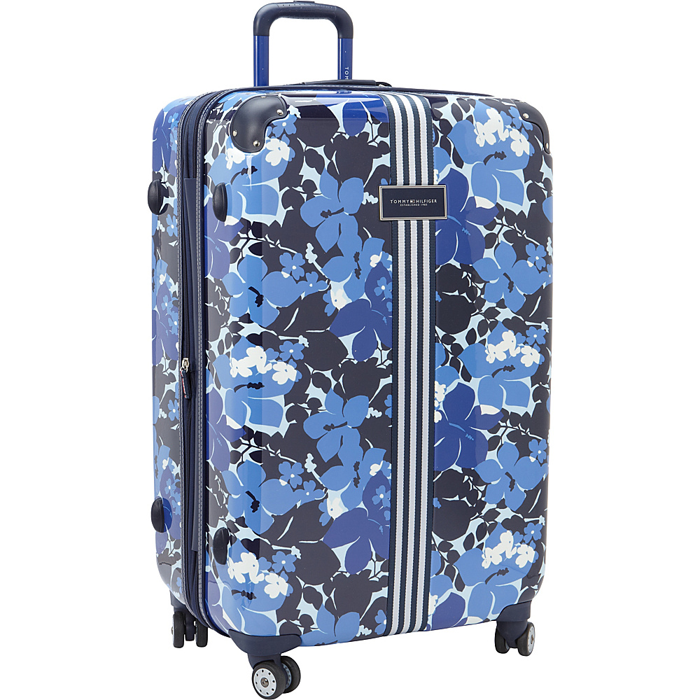 Tommy Hilfiger Luggage Floral 28 Upright Exp. Hardside Spinner Blue Tommy Hilfiger Luggage Hardside Checked