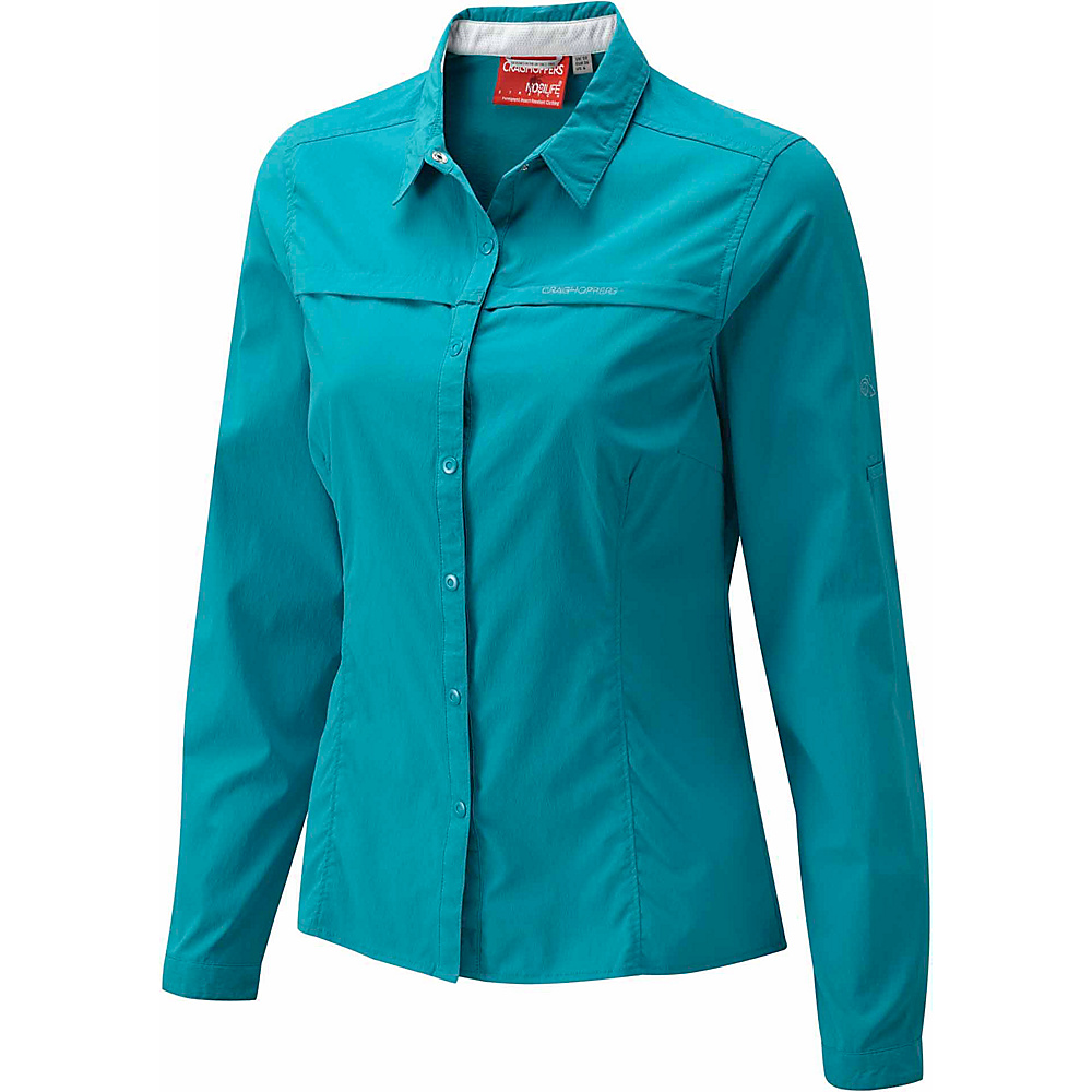 Craghoppers Nosilife Pro Long Sleeve Shirt 6 Bright Turquoise Craghoppers Women s Apparel