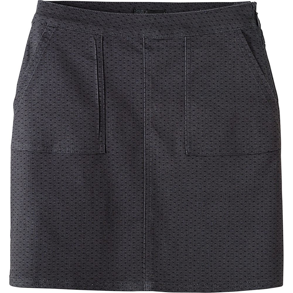 PrAna Kara Skirt 8 Charcoal Dots PrAna Women s Apparel