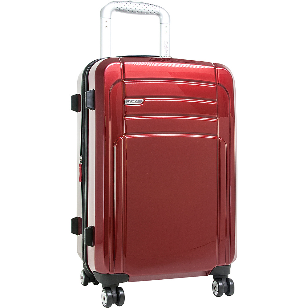 Calvin Klein Luggage Rome 21 Carry On Hardside Spinner Red Calvin Klein Luggage Hardside Carry On