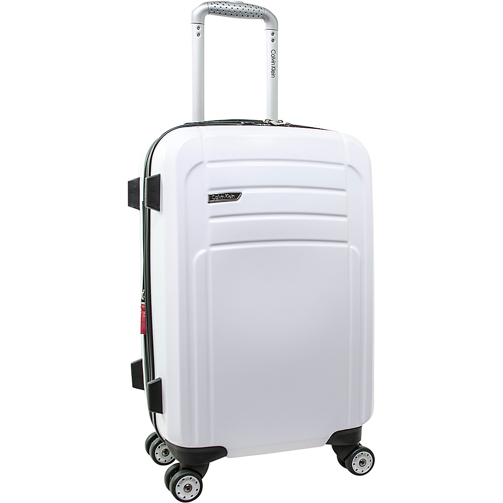 Calvin Klein Luggage Rome 21 Carry On Hardside Spinner White Calvin Klein Luggage Hardside Carry On