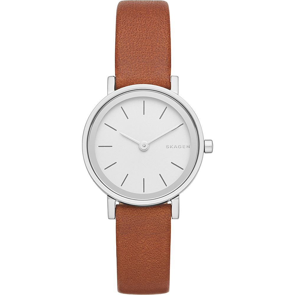 Skagen Hald Womens Leather Watch Brown Skagen Watches