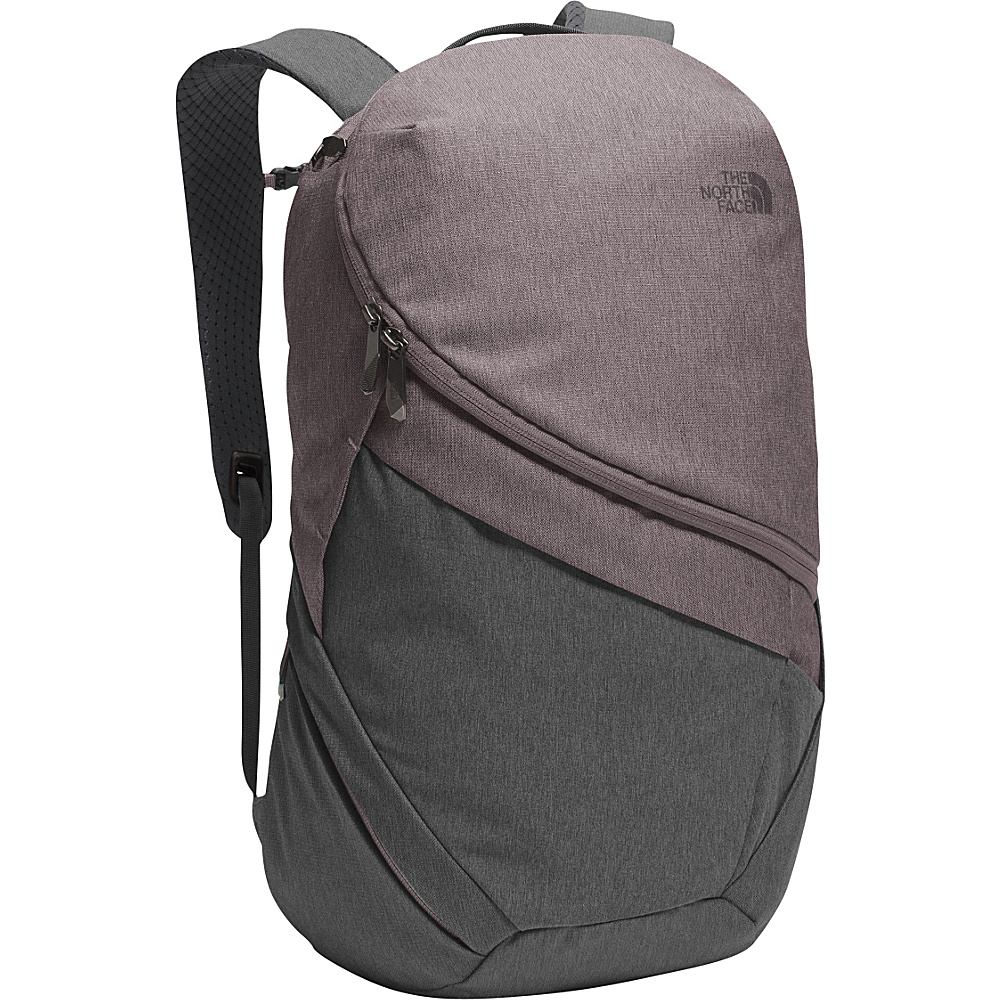 The North Face Womens Aurora Laptop Backpack Rabbit Grey Black Heather Quail Grey The North Face Laptop Backpacks