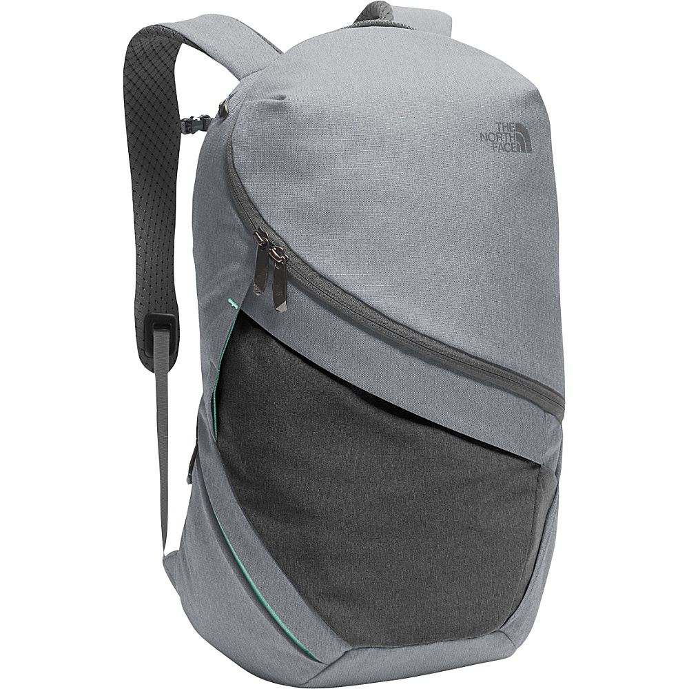 The North Face Womens Aurora Laptop Backpack TNF Medium Grey Heather Ice Green The North Face Laptop Backpacks