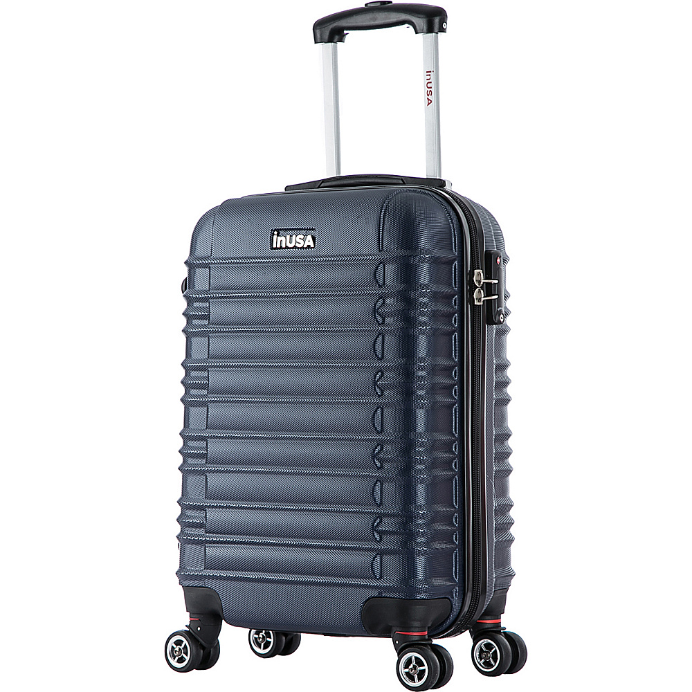 inUSA New York Collection 20 Carry on Lightweight Hardside Spinner Suitcase Blue inUSA Hardside Carry On
