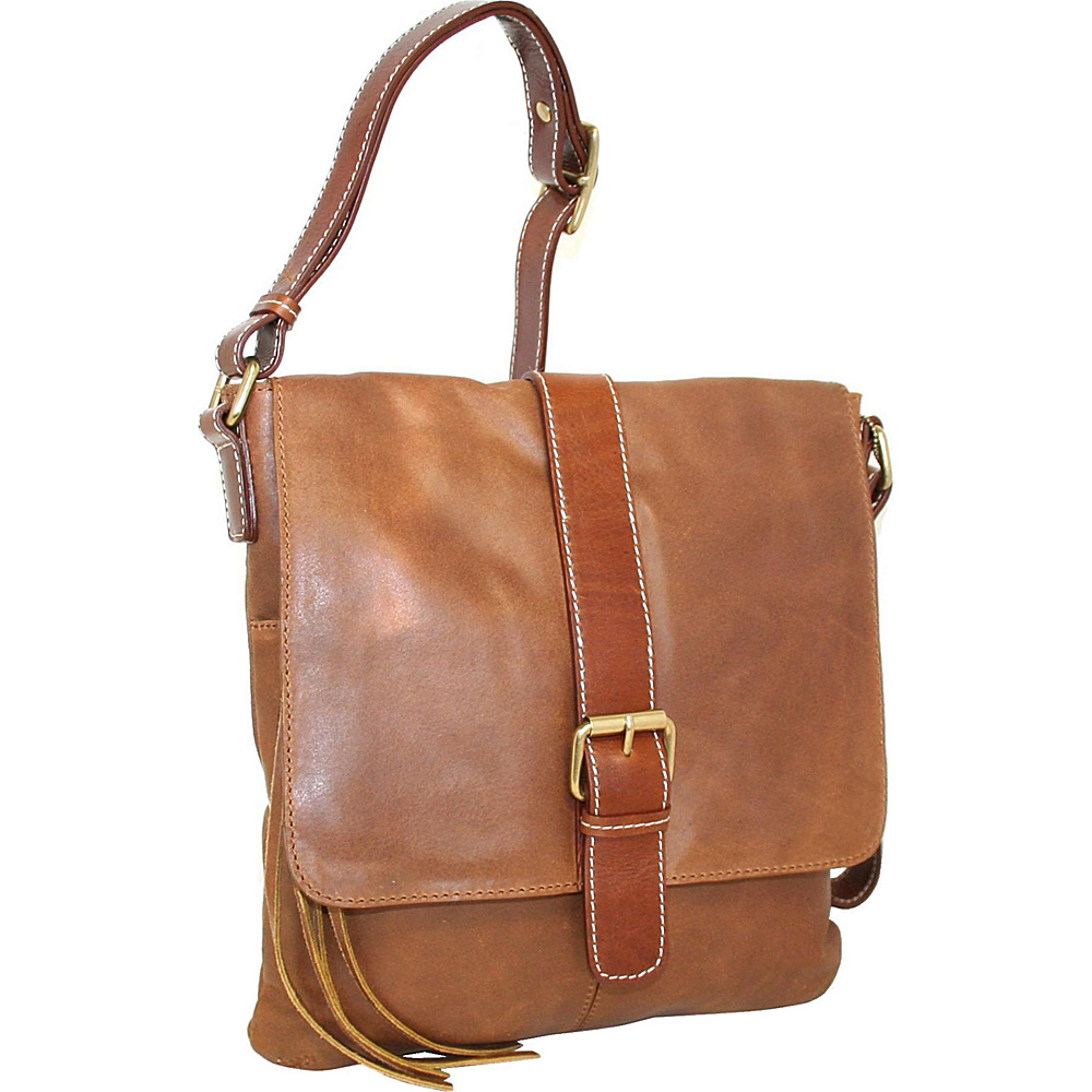 Nino Bossi Billie Crossbody Bag Saddle Nino Bossi Leather Handbags