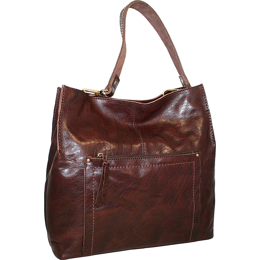 Nino Bossi Hey Paula Shoulder Bag Chocolate Nino Bossi Leather Handbags