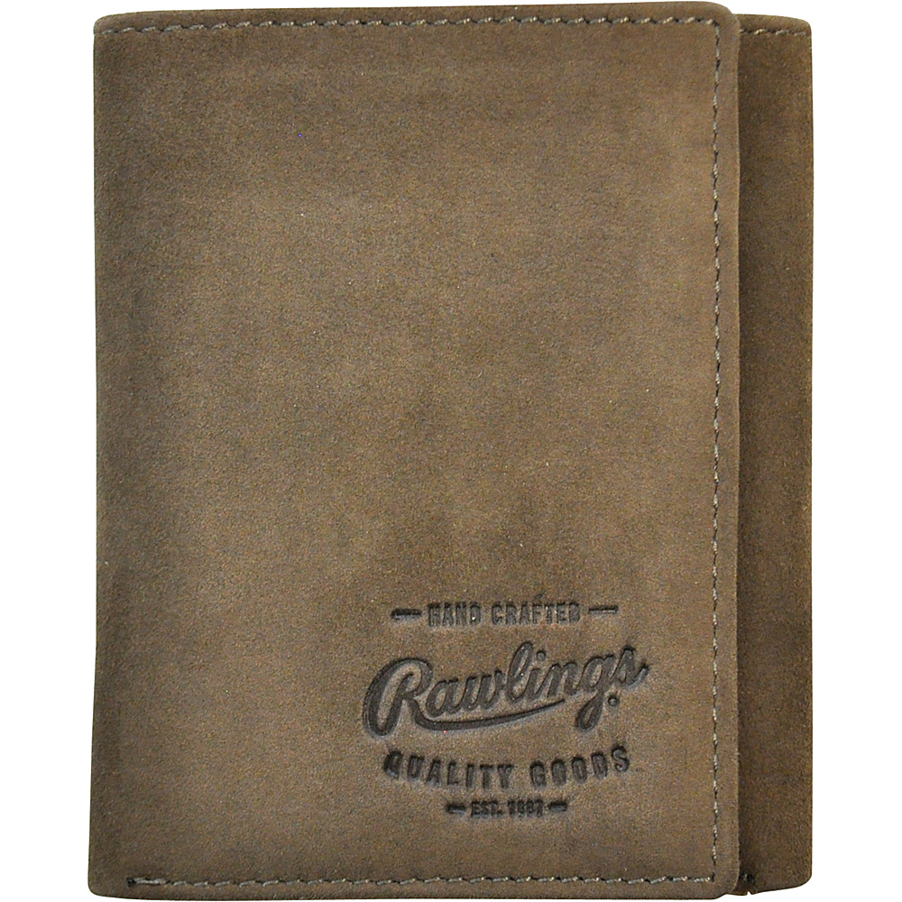 Rawlings Double Steal Trifold Wallet Glove Brown Rawlings Men s Wallets