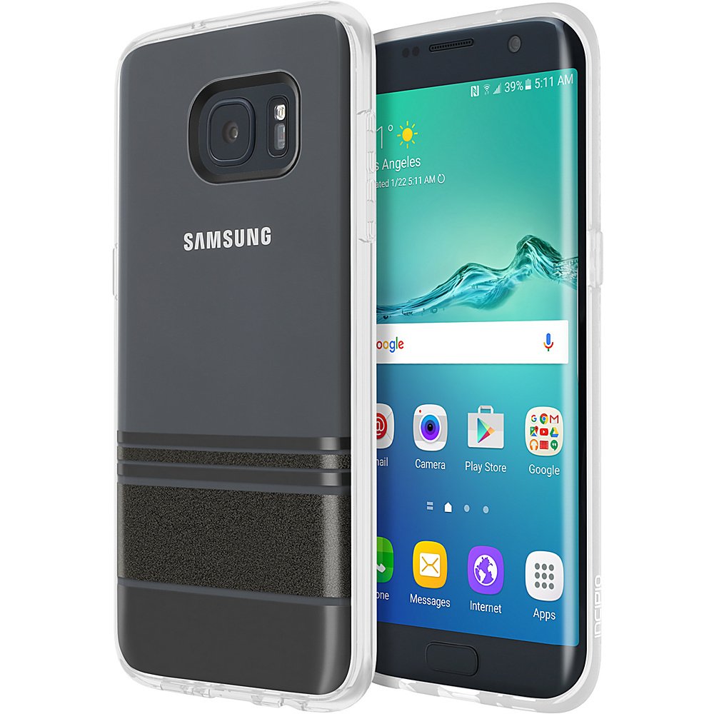 Incipio Design Series Hensley Stripes for Samsung Galaxy S7 Edge Black Incipio Electronic Cases