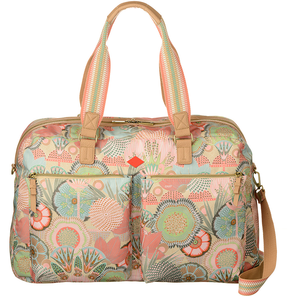 Oilily Weekender Peach Rose Oilily Fabric Handbags