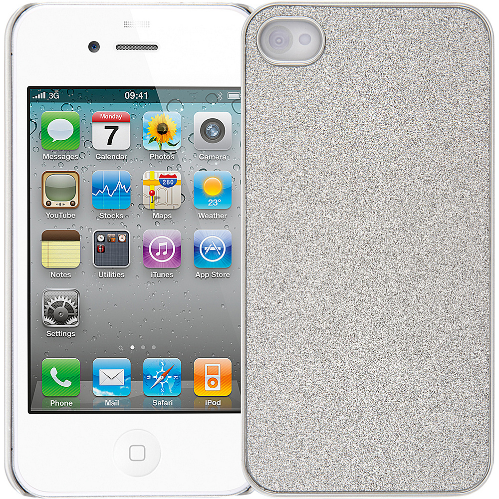 EMPIRE GLITZ Glitter Glam Case for Apple iPhone 4 4S Silver EMPIRE Electronic Cases
