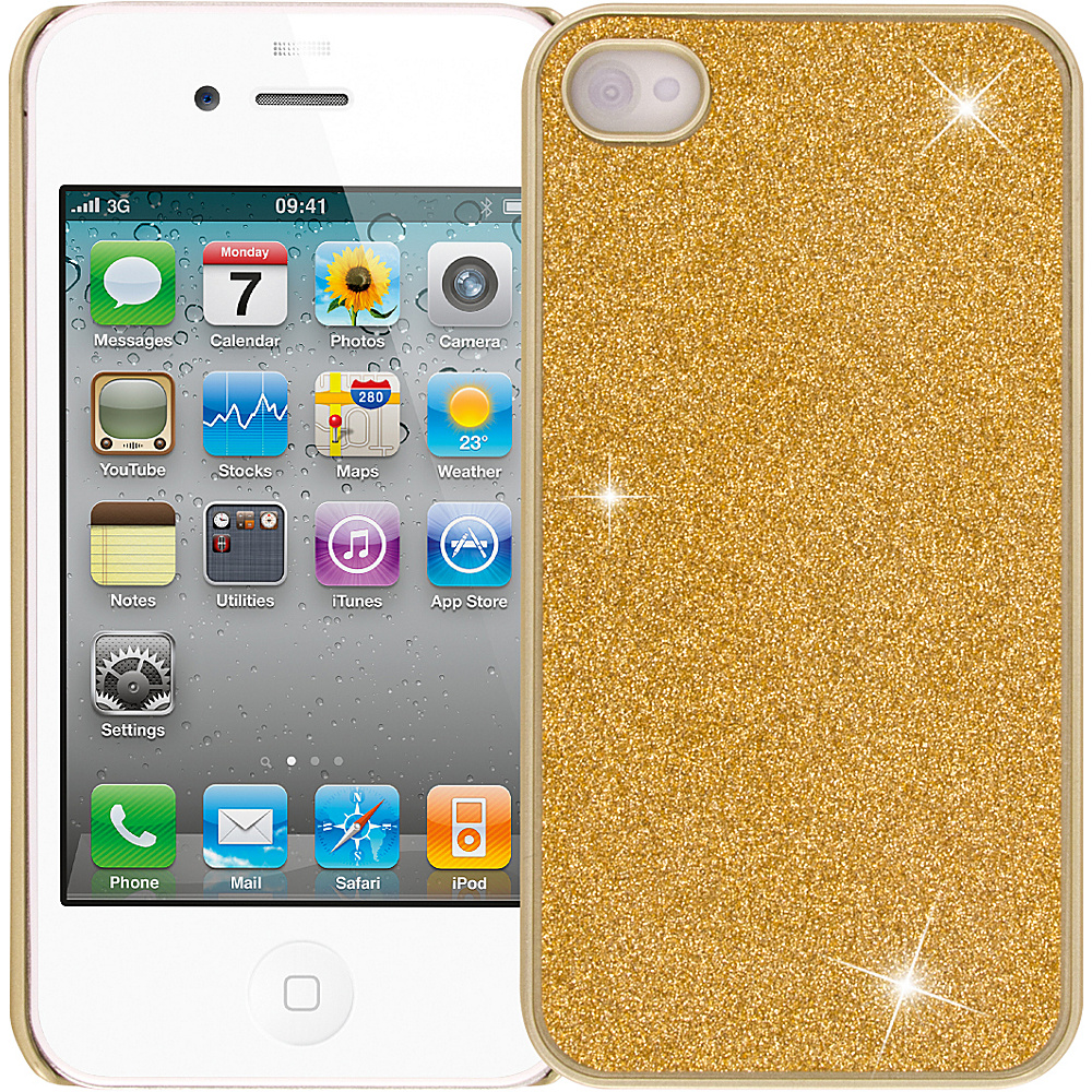 EMPIRE GLITZ Glitter Glam Case for Apple iPhone 4 4S Gold EMPIRE Electronic Cases