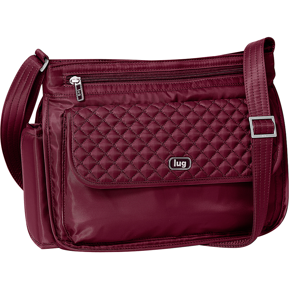 Lug Swivel Shoulder Bag Cranberry Red Lug Fabric Handbags