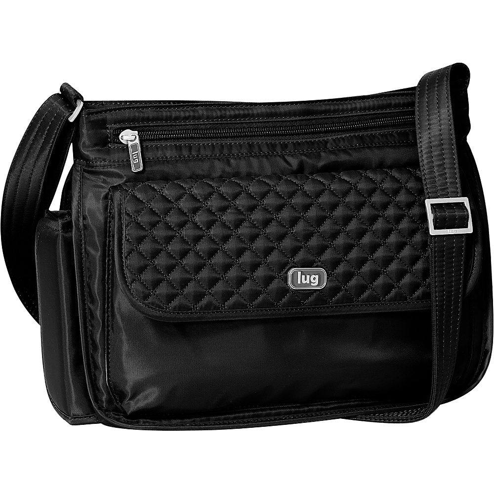 Lug Swivel Shoulder Bag Midnight Black Lug Fabric Handbags