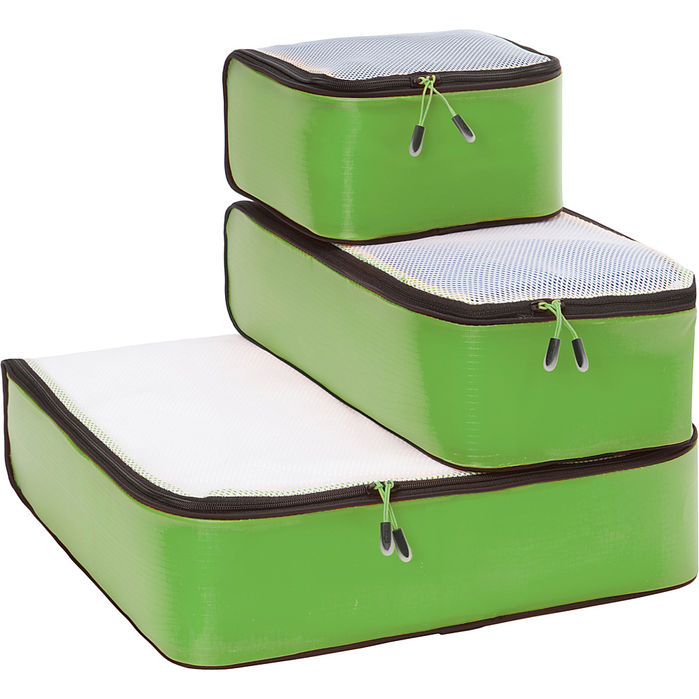 eBags Ultralight Packing Cubes Sampler 3pc Set Green eBags Travel Organizers