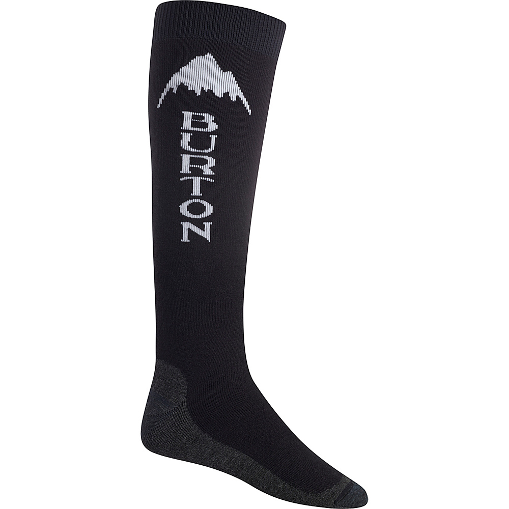 Burton Mens Emblem Sock True Black Large Burton Legwear Socks
