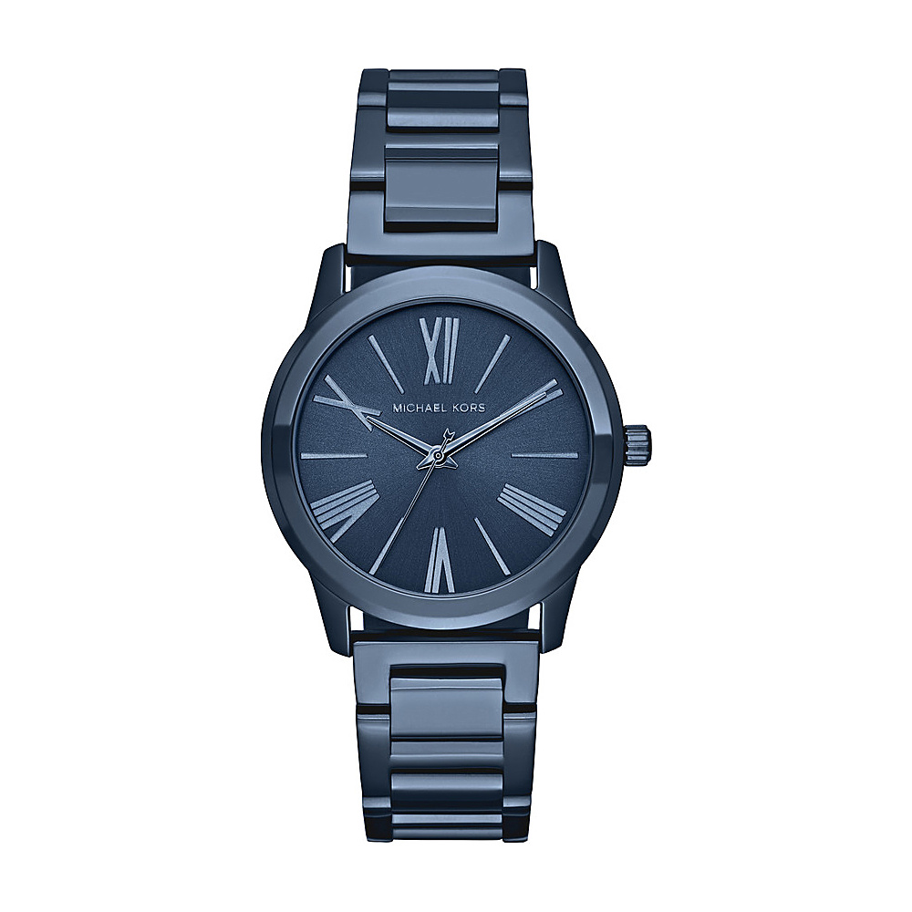 Michael Kors Watches Hartman Three Hand Watch Blue Michael Kors Watches Watches