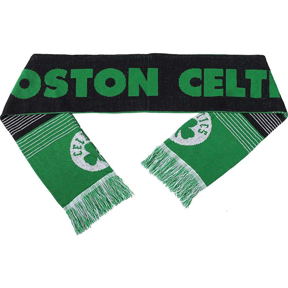 Forever Collectibles NBA Reversible Split Logo Scarf Green Boston Celtics Forever Collectibles Hats Gloves Scarves