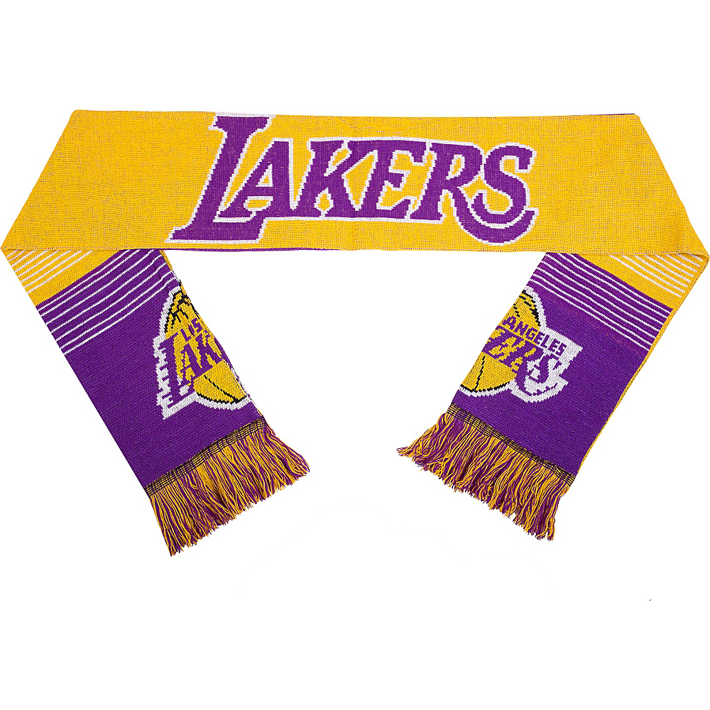 Forever Collectibles NBA Reversible Split Logo Scarf Yellow Los Angeles Lakers Forever Collectibles Scarves