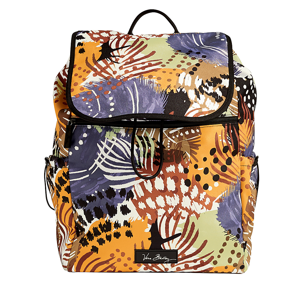 Vera Bradley Lighten Up Drawstring Backpack Painted Feathers Vera Bradley Fabric Handbags