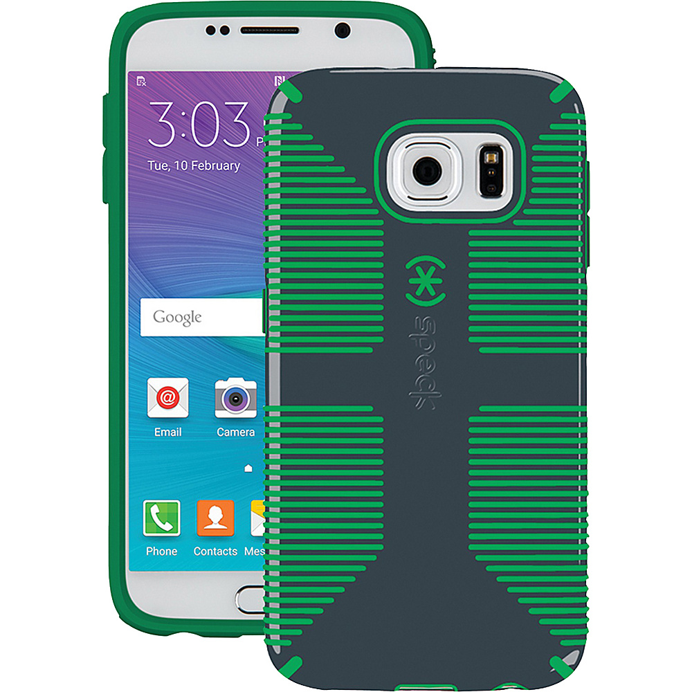 Speck Samsung Galaxy S 6 Candyshell Grip Case Gray Green Speck Electronic Cases