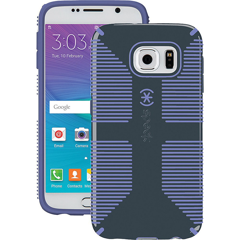 Speck Samsung Galaxy S 6 Candyshell Grip Case Gray Purple Speck Electronic Cases