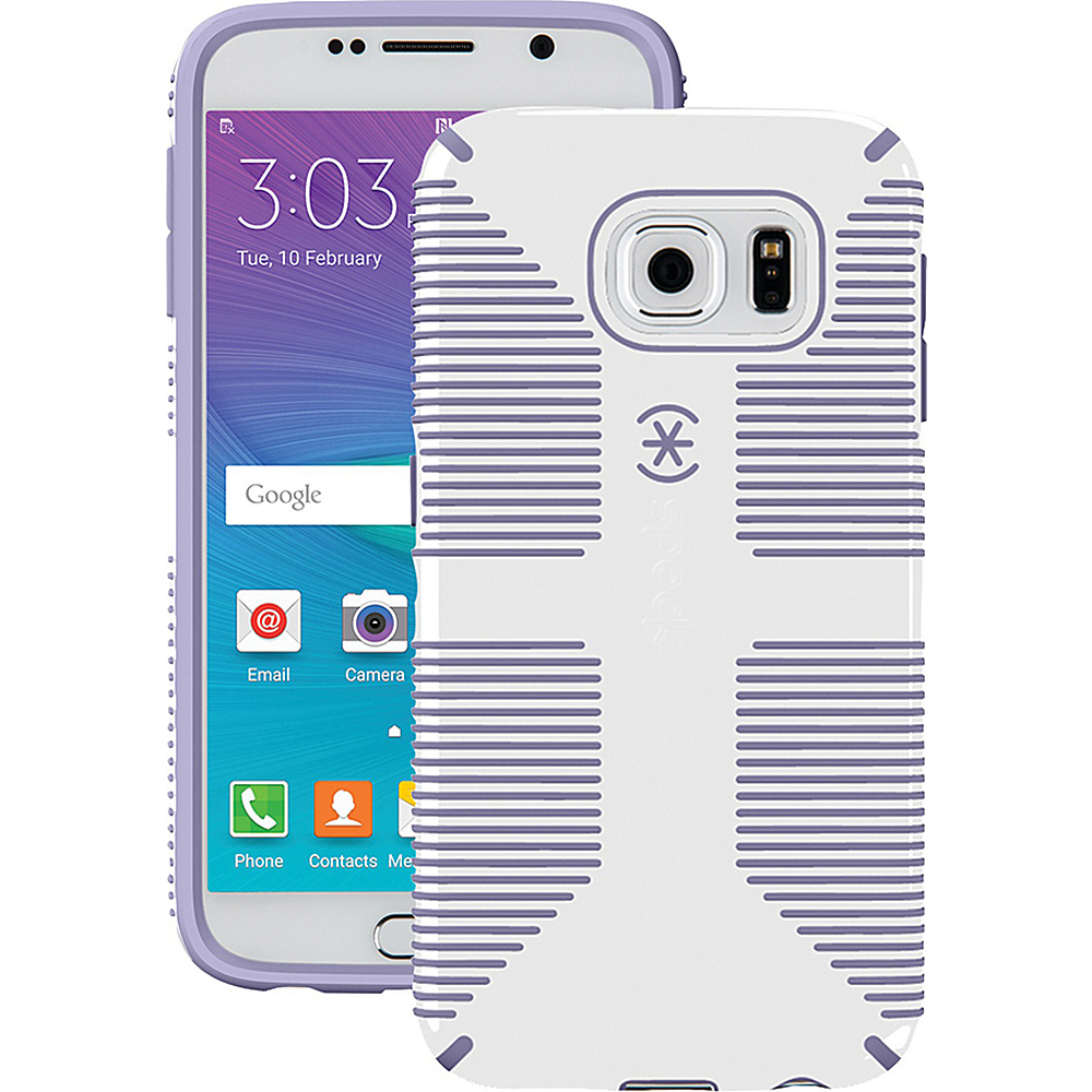 Speck Samsung Galaxy S 6 Candyshell Grip Case White Purple Speck Electronic Cases