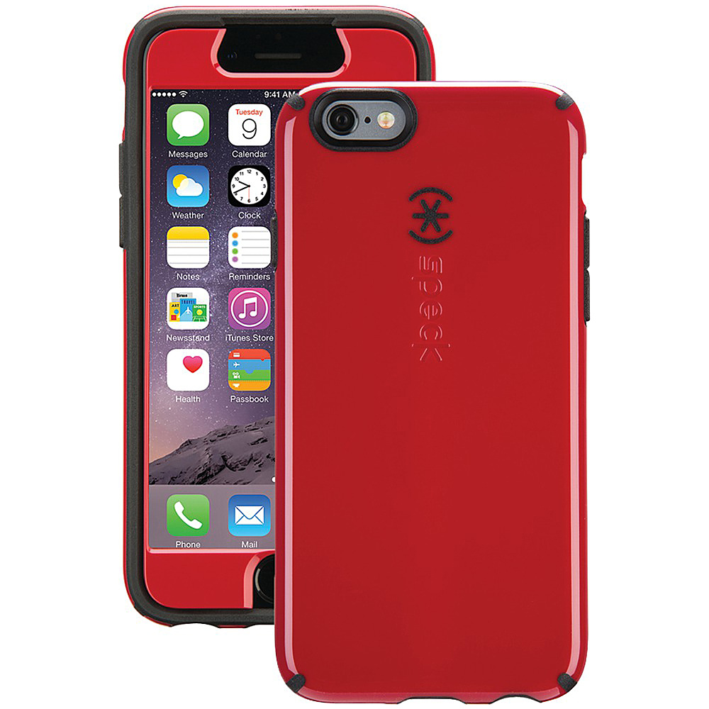 Speck IPhone 6 6s Candyshell Case Faceplate Pomodoro Red Black Speck Electronic Cases